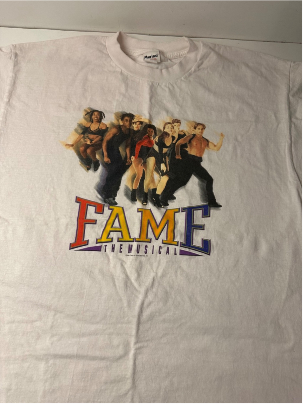 Vintage 1998 Fame The Musical Broadway Promo T Shirt Mens XL Murina USA Made